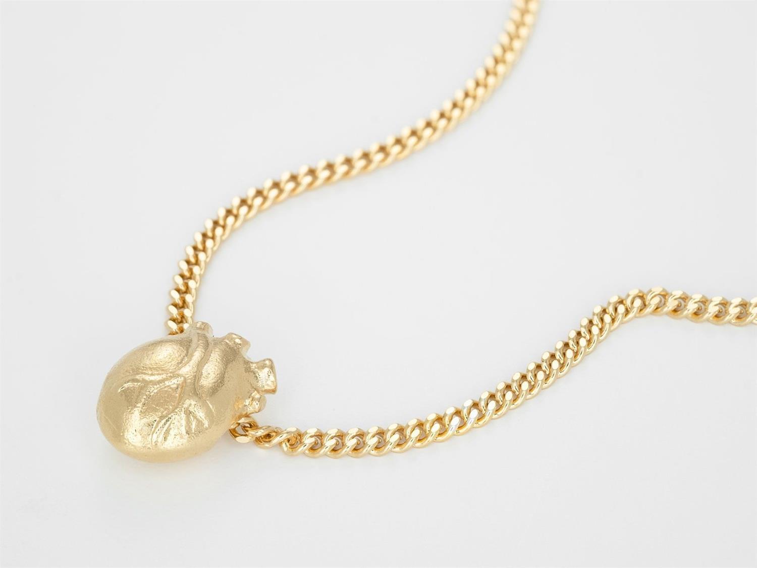 Iconic human heart bracelet 23000 925 Sterling Silver with 18 karat gold plating 15 / 17 / 19 cm
