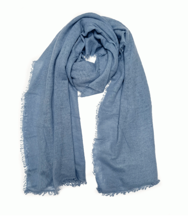 Salted cashmere winter sky scarf