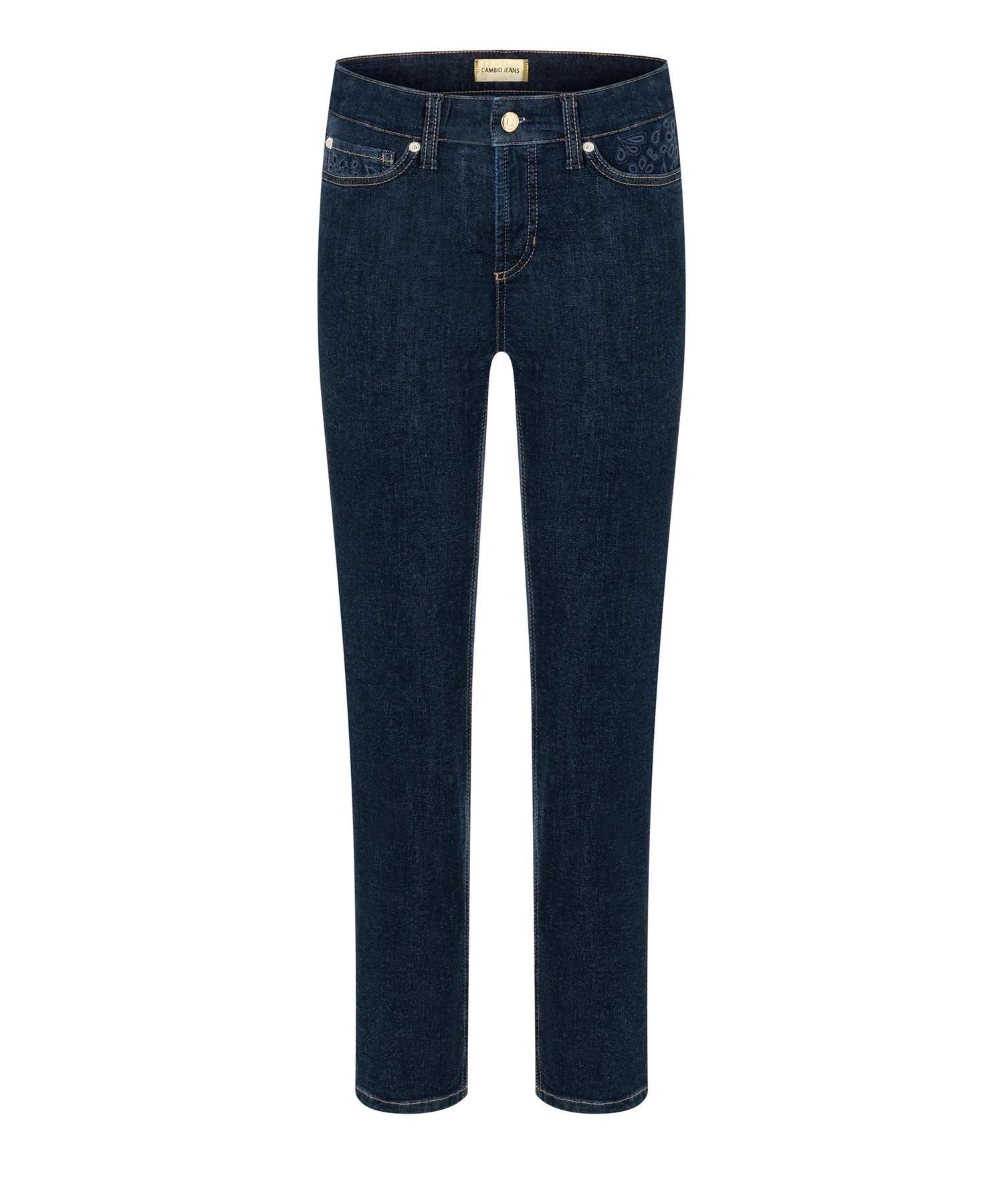 Piper cropped jeans dark stretch modern rinsed