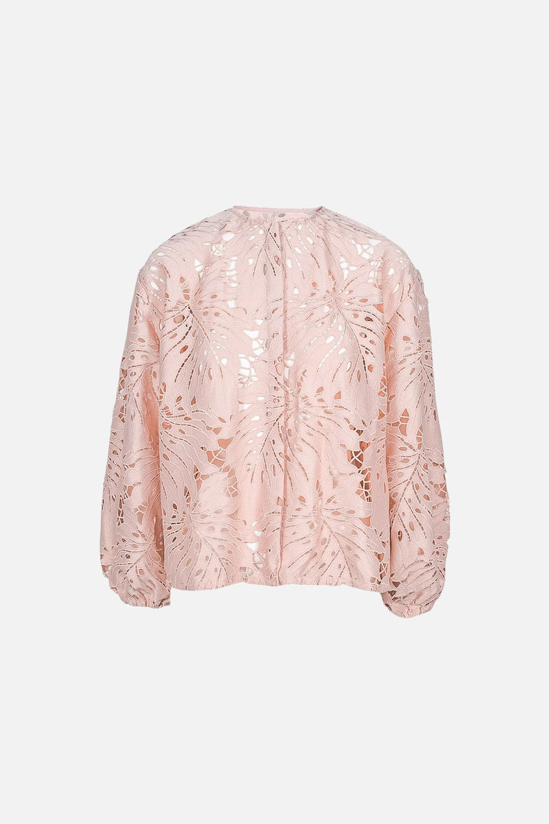 ANDY LACE SHIRT, DUSTY PINK