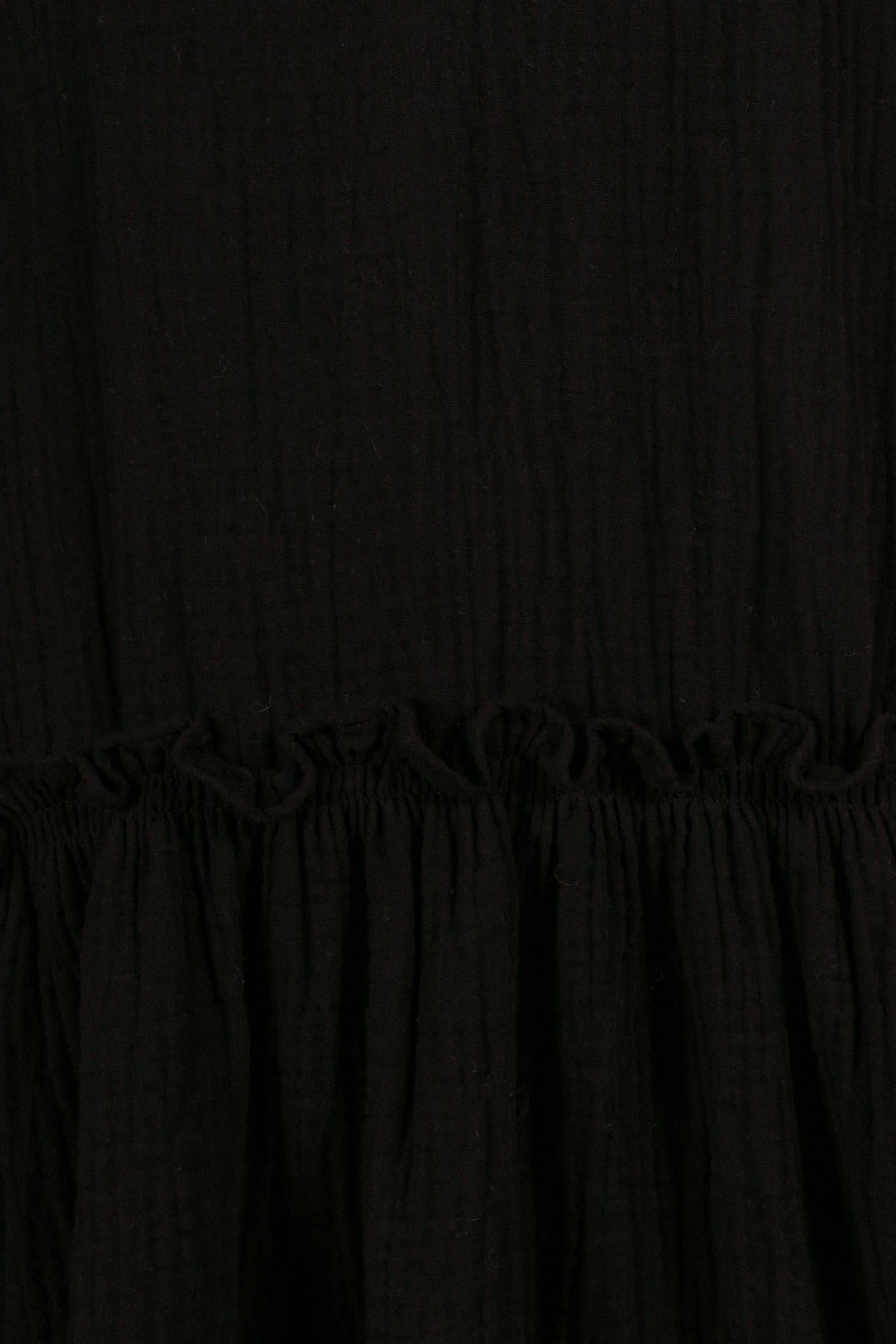 VILLE GAUZE DRESS BLACK
