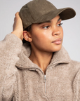 LILY CAP SUEDE ARMY