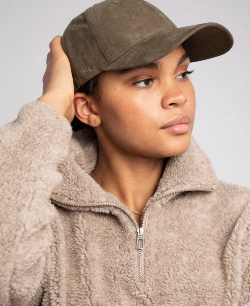 LILY CAP SUEDE ARMY