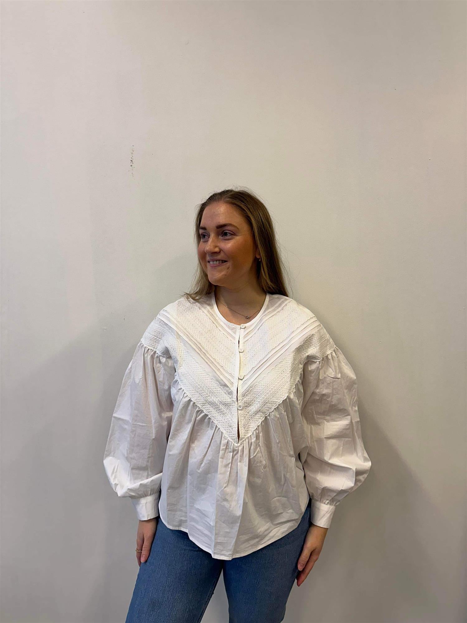 ANABELLEGO BLOUSE, OFF-WHITE