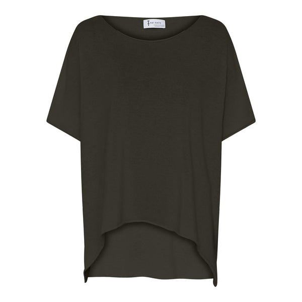 COLETTE PONCHO OVERSIZE T-SHIRT ARMY