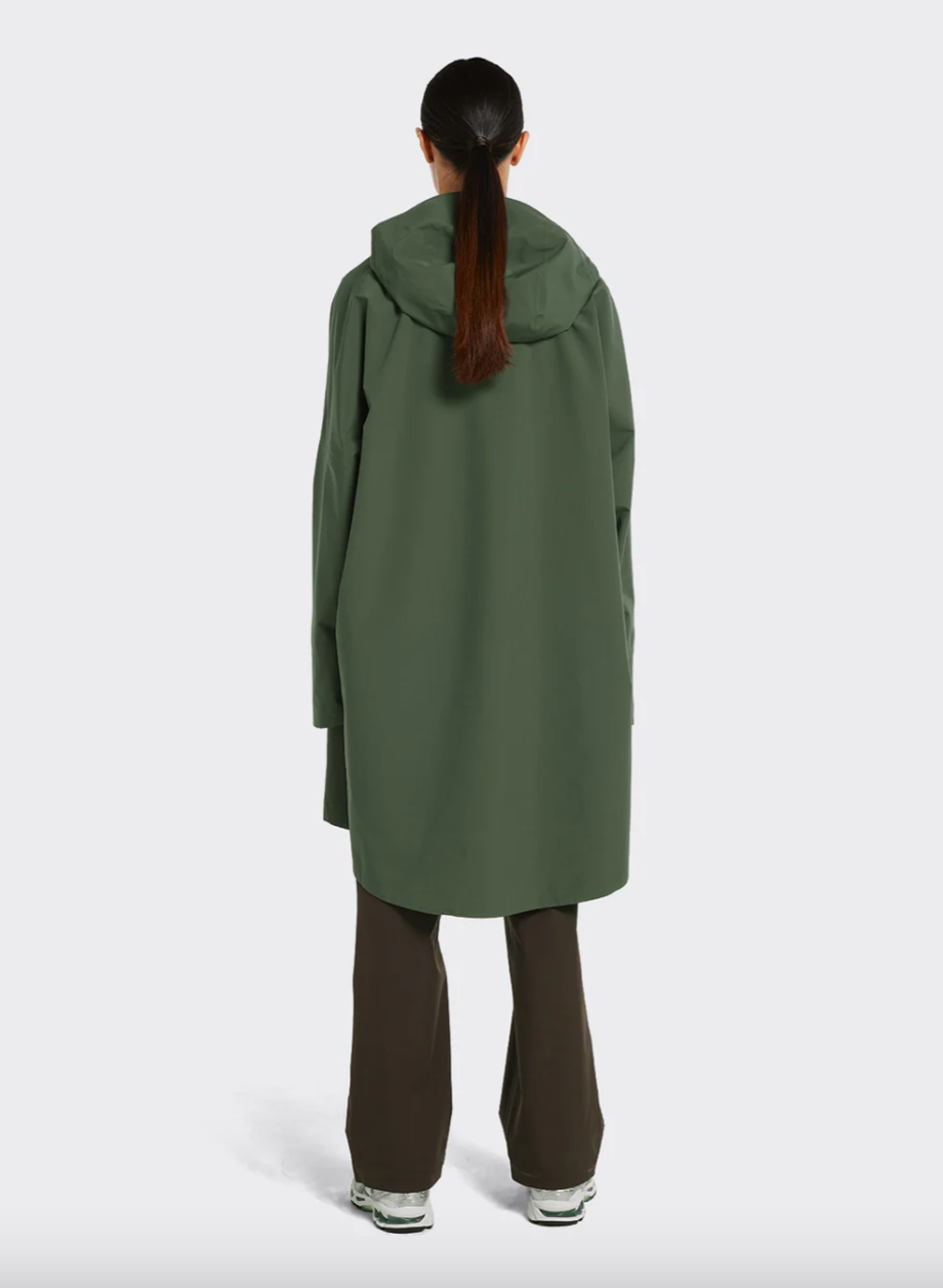 AALESUND PONCHO, DUSTY GREEN