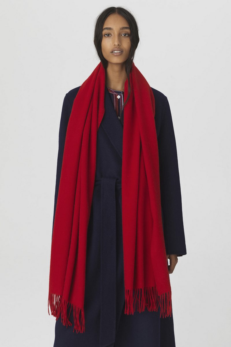 EMENTARY SCARF RED
