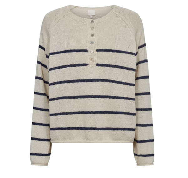 Lina sweater g1812 offwhite/navy stripes