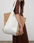 BY MALENE BIRGER |DENILA LEATHER BAGS TINTED WHITE