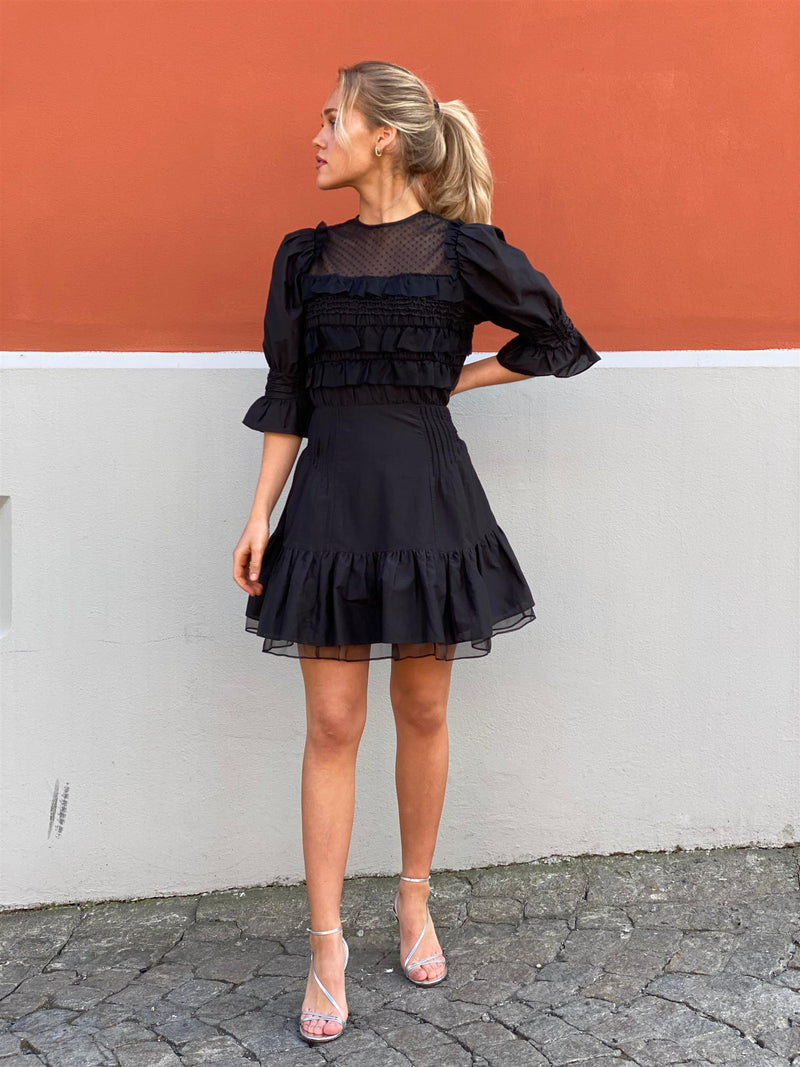 LILA SHORT DRESS BLACK