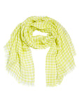 SCARF GINGHAM LIME 231-5090-4186