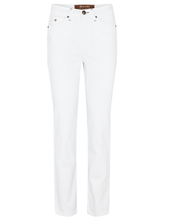 Apush high trousers white suede touch w
